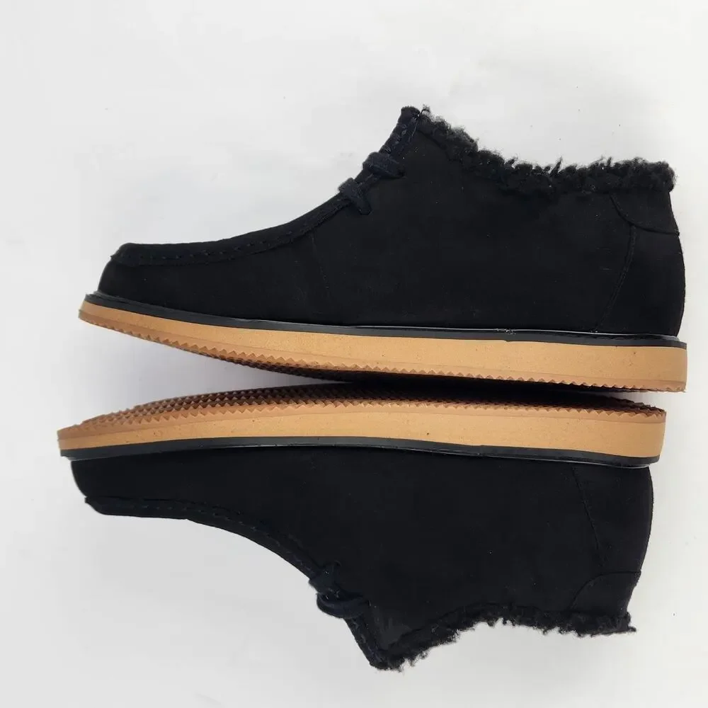Gap Kids Black Boots Faux Suede Shoes Sz 5